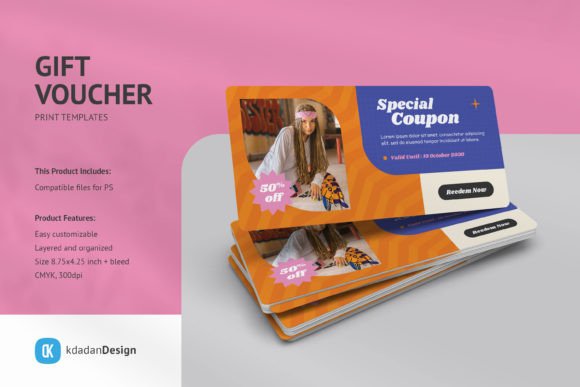 Download Gift Voucher PSD Templates Vol 092 - Psd Collection