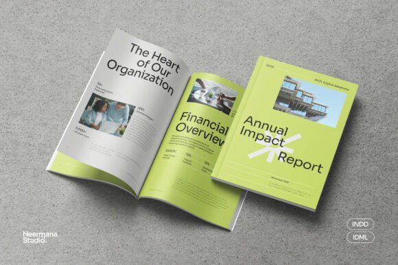 Download Green Non-Profit Charity Annual Report - Fit Collection