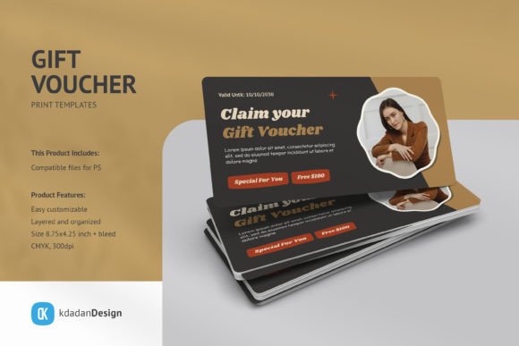 Download Gift Voucher PSD Templates Vol 089 - Psd Collection
