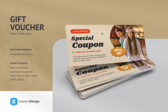 Download Gift Voucher PSD Templates Vol 090 - Psd Collection