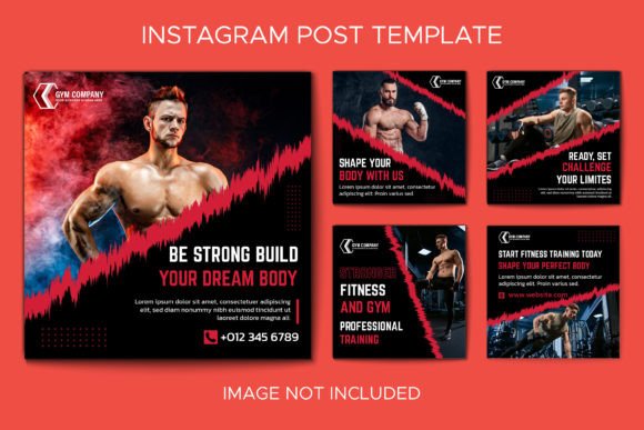 Download Gym Fitness Instagram Post Collection - Fit Collection