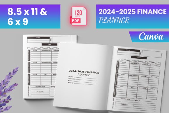 Download 2024-2025 Finance Planner Canva (KDP) - Premium Resources
