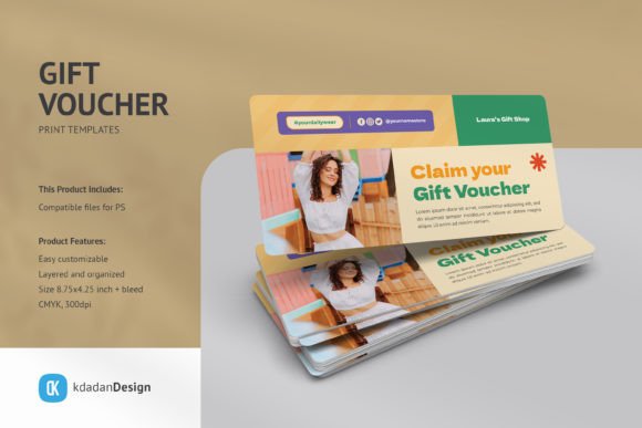 Download Gift Voucher PSD Templates Vol 100 - Psd Collection