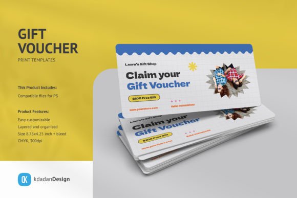 Download Gift Voucher PSD Templates Vol 098 - Psd Collection