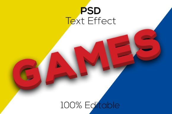 Download Games | 3d Games Psd Text Effect - Psd Collection