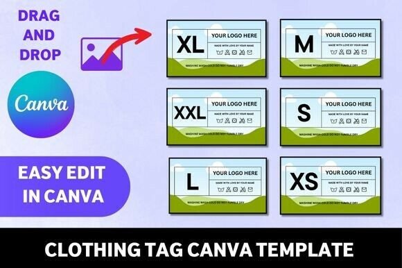 Download Clothing Tag Canva Template Bundle - Thin Collection