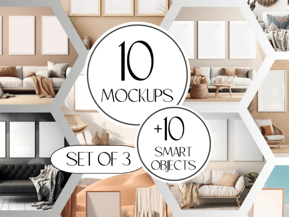 Download Frame Mockup Bundle, 10x PSD Templates - Psd Collection